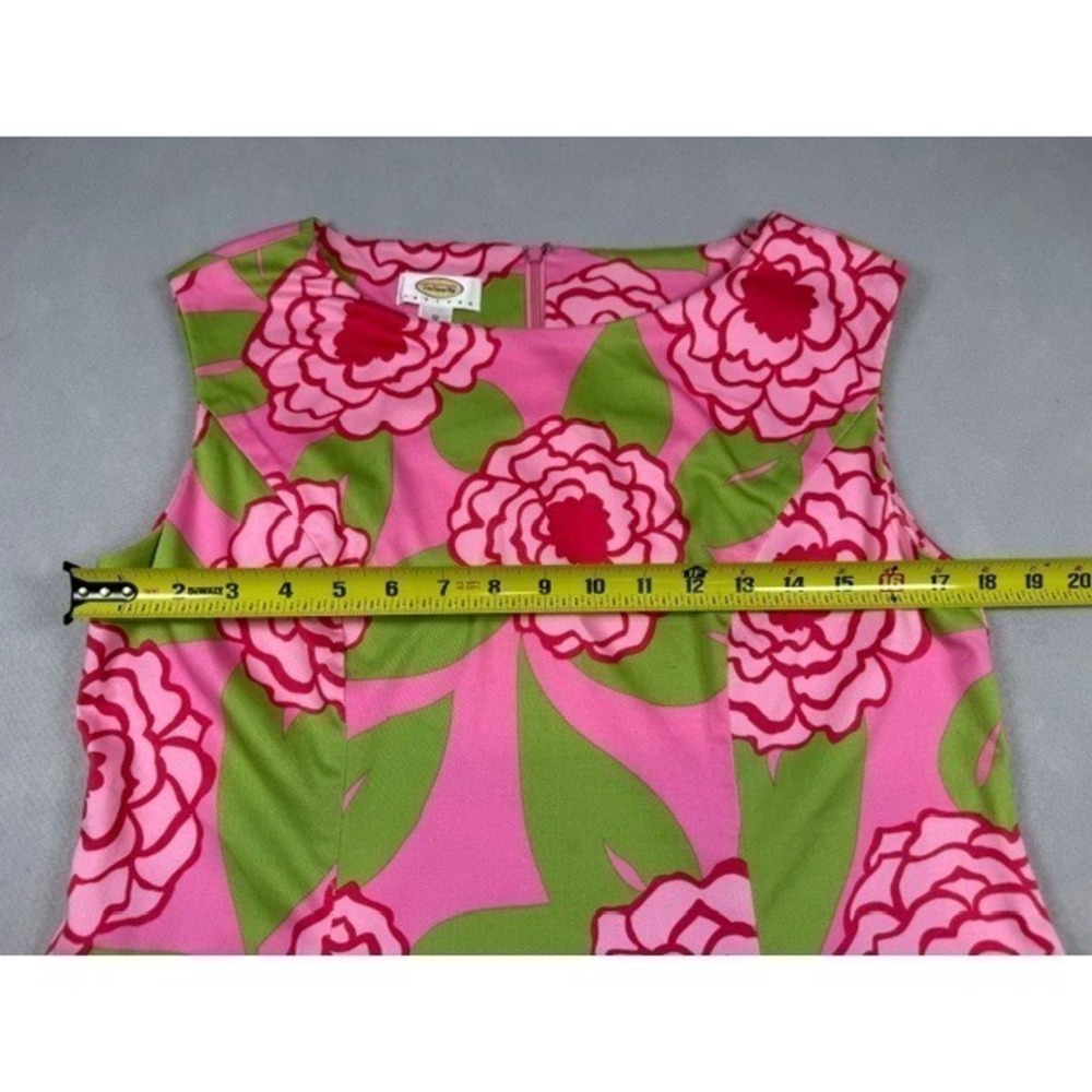 Talbots Pink and Green Floral Dress